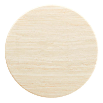 Lippa 36" Round Faux Travertine Coffee Table by Modway