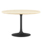 Lippa 48" Round Faux Travertine Dining Table by Modway