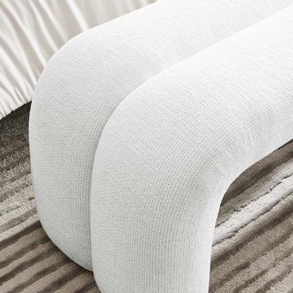 Dax 50.5" Chenille Upholstered Accent Bench by Modway