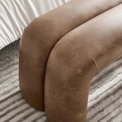 Dax 50.5" Vegan Leather Upholstered Accent Bench by Modway