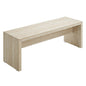 Mirella 53.5" Faux Travertine Bench by Modway