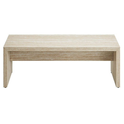 Mirella 53.5" Faux Travertine Bench by Modway