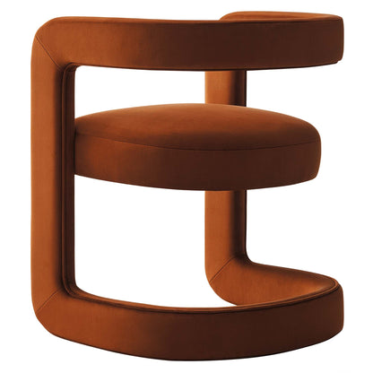 Winslow Barrel Performance Velvet Dining Chair  by Modway