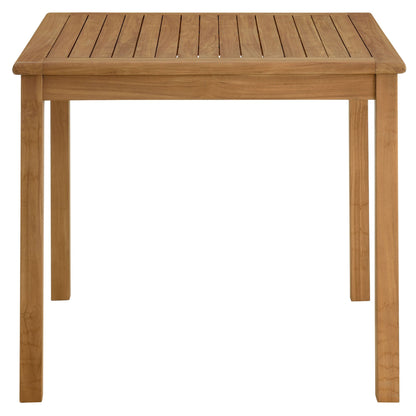 Vienna 3-Piece Outdoor Patio Teak and Rope Dining Set with Armless Chiars by Modway