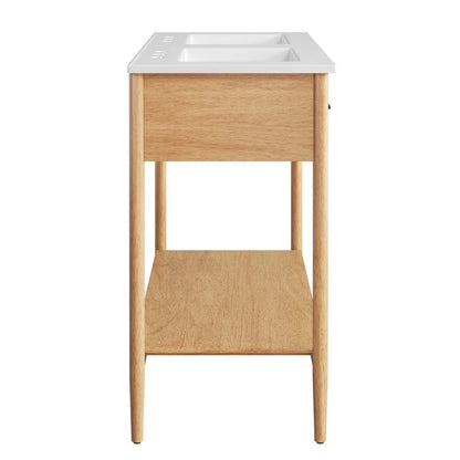 Zaire 48" Double Sink Bathroom Vanity by Modway