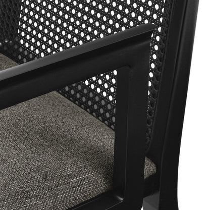 Monarch Wood and Rattan Dining Armchair by Modway