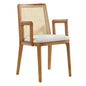 Monarch Wood and Rattan Dining Armchair by Modway