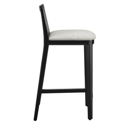 Monarch Wood and Rattan Counter Stool by Modway