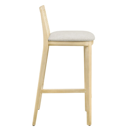 Monarch Wood and Rattan Bar Stool by Modway