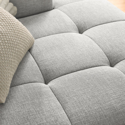 Liana Right-Facing Upholstered Fabric Modular Sofa with Chaise by Modway