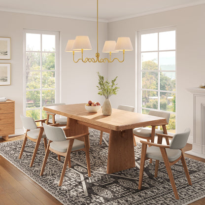 Wave Squiggle 4-Arm Pendant Light by Modway