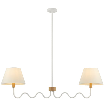 Sunlit Squiggle 2-Arm Pendant Light by Modway