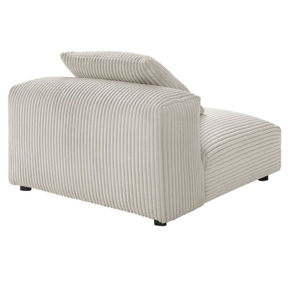 Solace Modular Corduroy Upholstered Armless Chair by Modway