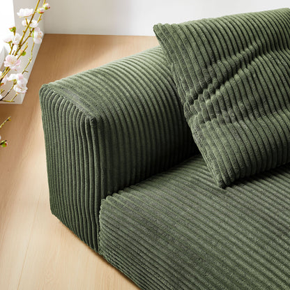 Solace Modular Corduroy Upholstered Armless Chair by Modway