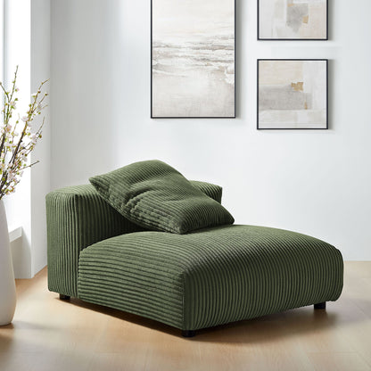 Solace Modular Corduroy Upholstered Armless Chair by Modway