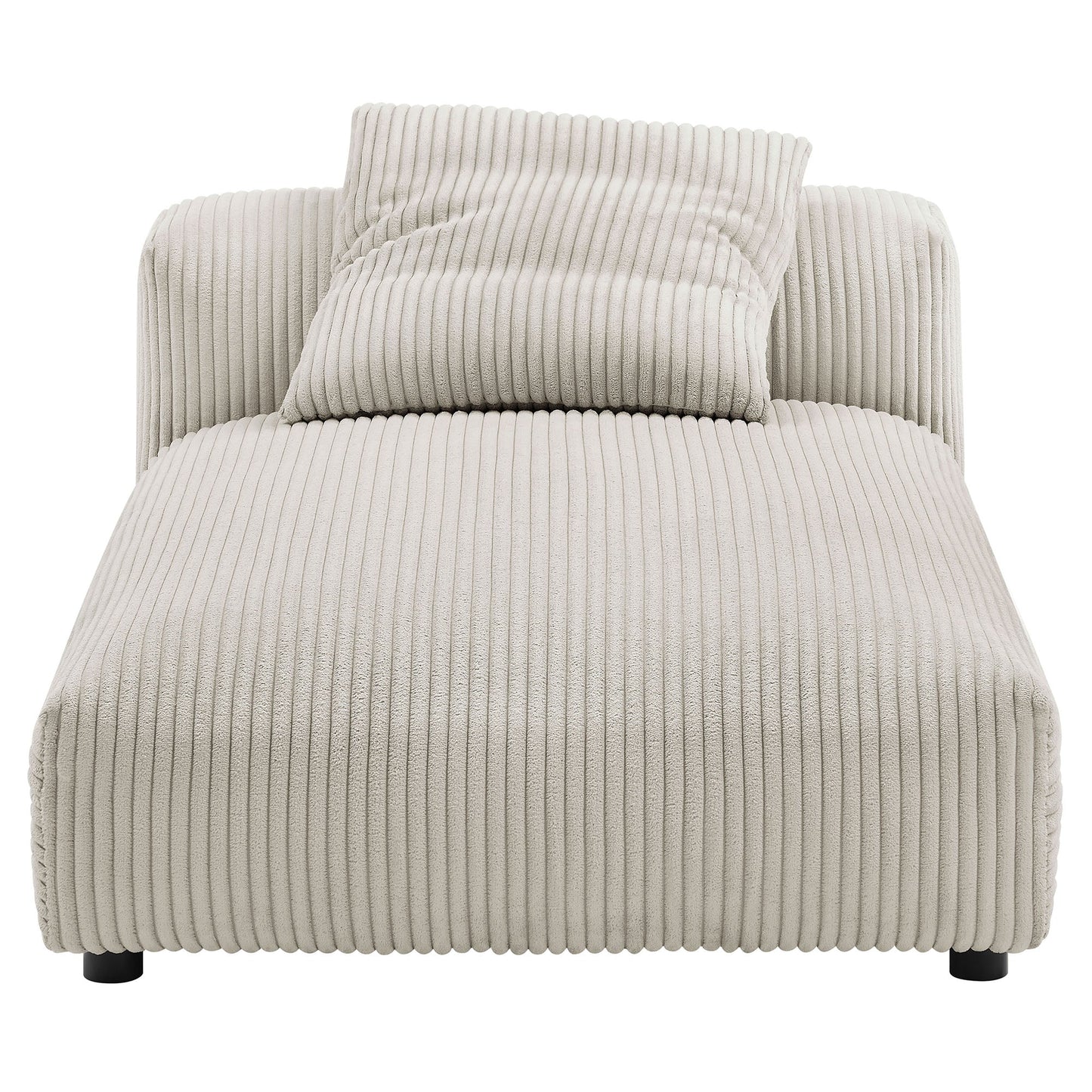 Solace 2-Piece Modular Corduroy Upholstered Sectional Sofa With Chaise by Modway