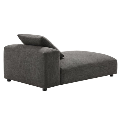 Solace Modular Upholstered Fabric Armless Chaise Lounge by Modway