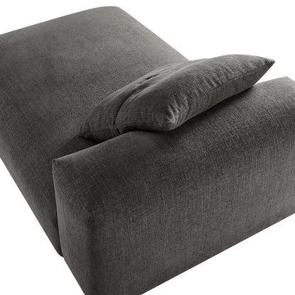 Solace Modular Upholstered Fabric Armless Chaise Lounge by Modway