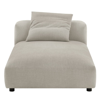 Solace Modular Upholstered Fabric Armless Chaise Lounge by Modway