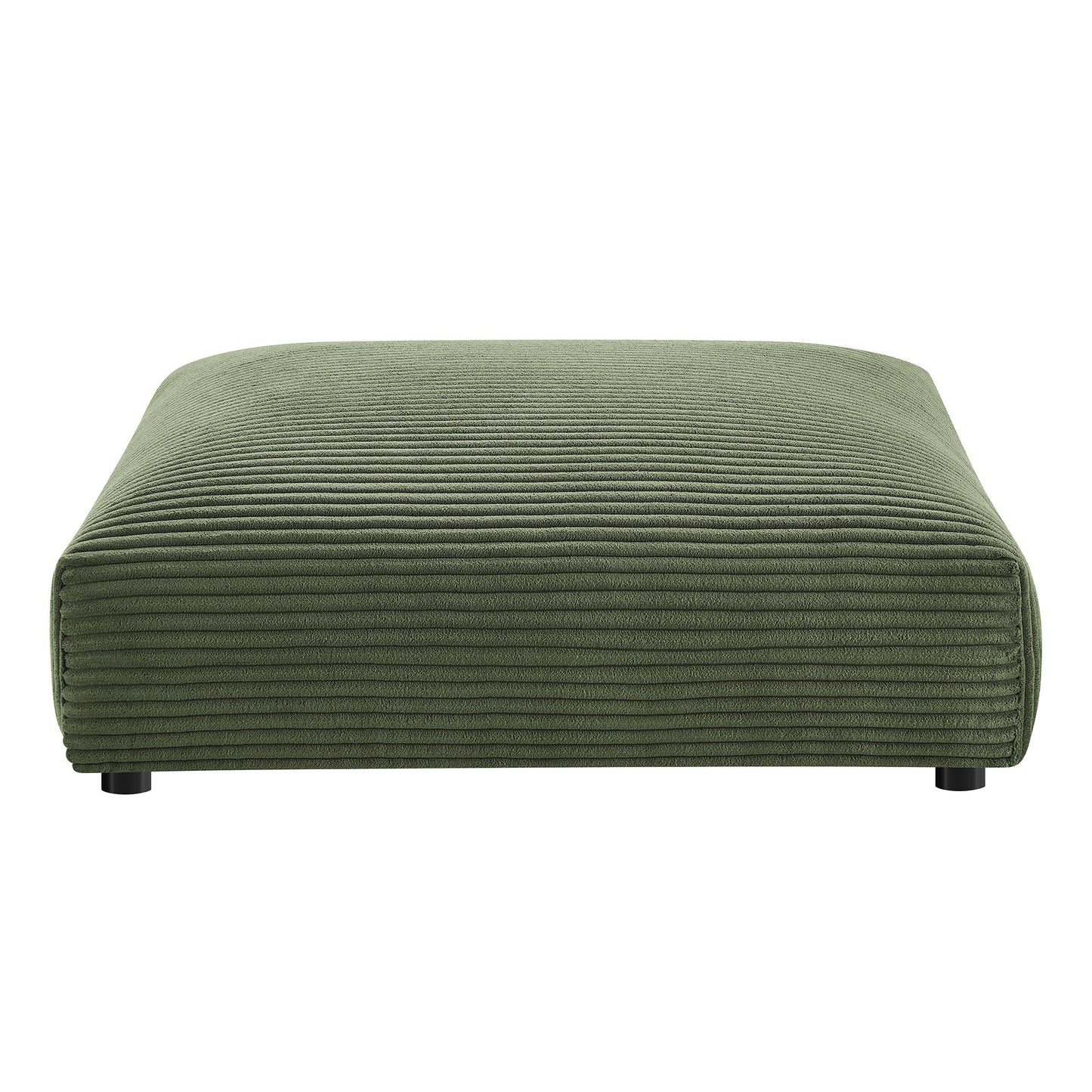 Solace Modular Corduroy Upholstered Armless Loveseat and Ottoman Set by Modway