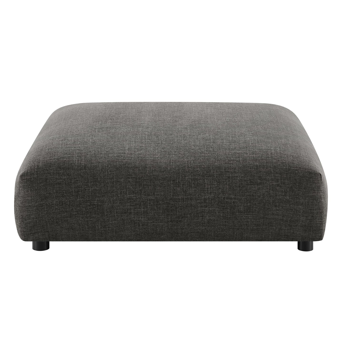 Solace Modular Upholstered Fabric Armless Chair and Ottoman Set by Modway