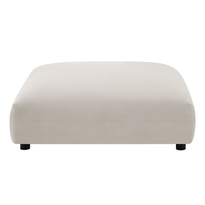 Solace Modular Upholstered Fabric Armless Loveseat and Ottoman Set by Modway