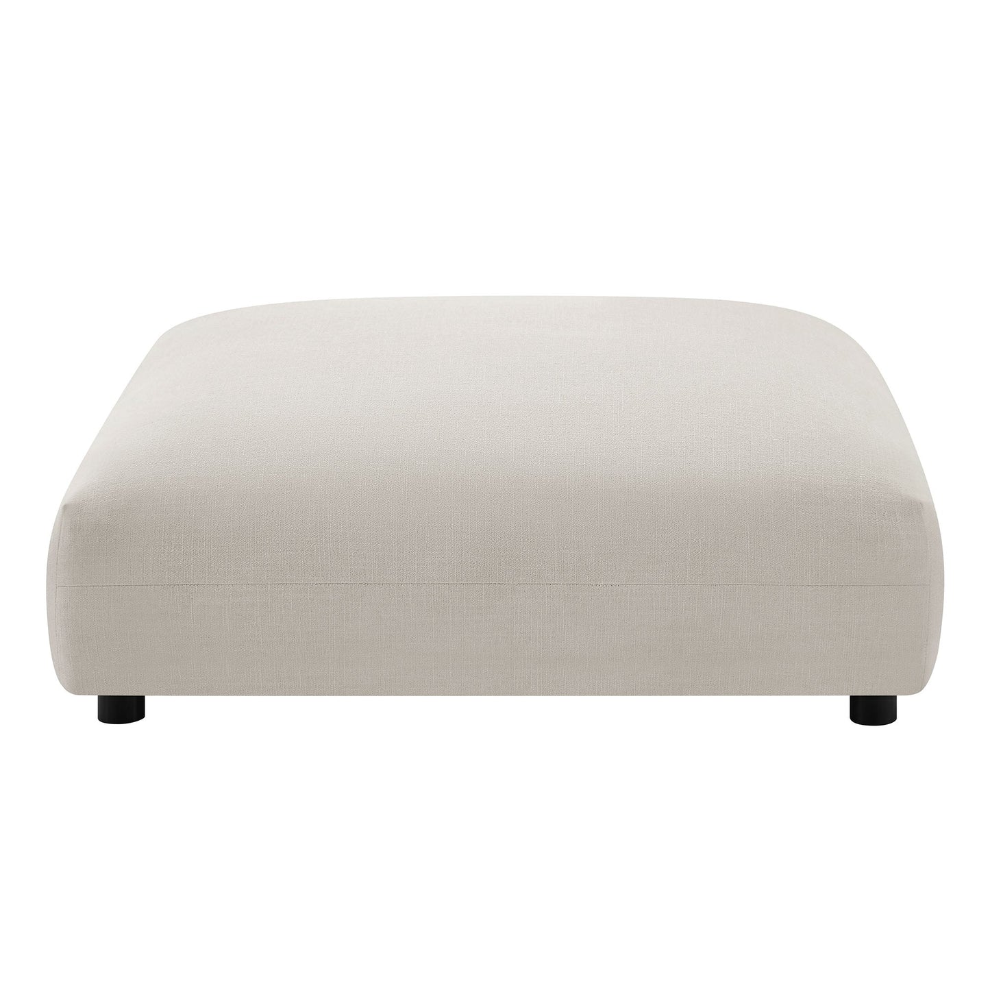 Solace Modular Upholstered Fabric Armless Chair and Ottoman Set by Modway