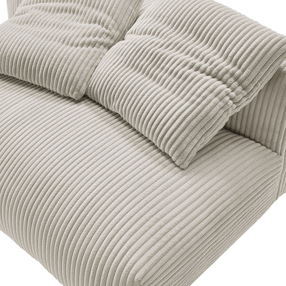 Solace Modular Corduroy Upholstered Armless Loveseat by Modway