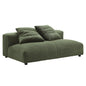 Solace Modular Corduroy Upholstered Armless Loveseat by Modway