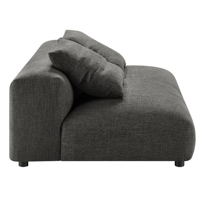 Solace 4-Piece Modular Upholstered Fabric Sectional Sofa With Ottoman by Modway