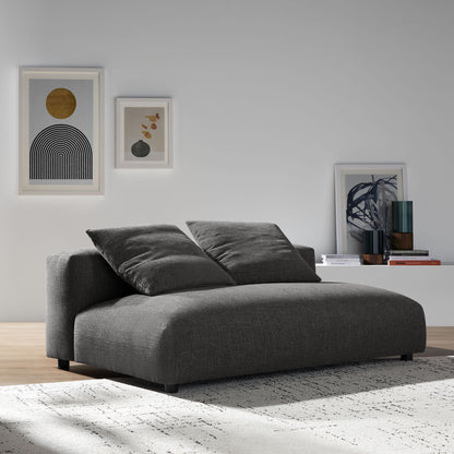 Solace Modular Upholstered Fabric Armless Loveseat by Modway