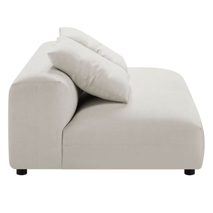 Solace 4-Piece Modular Upholstered Fabric Sectional Sofa With Ottoman by Modway