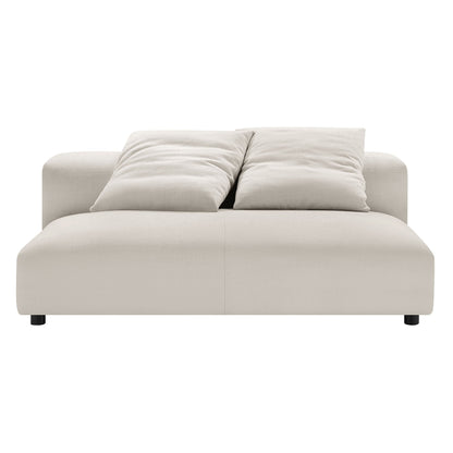 Solace 2-Piece Modular Upholstered Fabric Sectional Sofa With Chaise by Modway