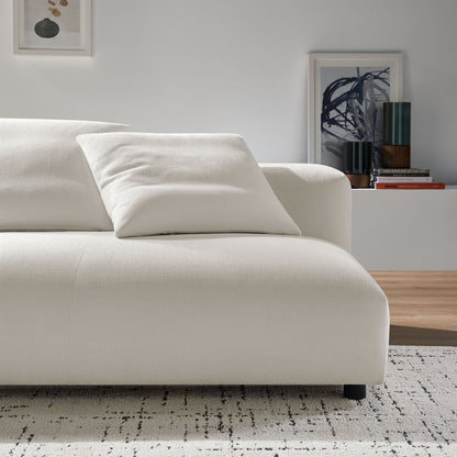 Solace Modular Upholstered Fabric Armless Loveseat by Modway