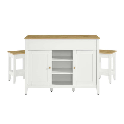Garland 3-Piece Kitchen Island and Stool Set by Modway