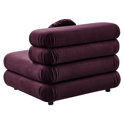 Jubilee Modular Performance Velvet Armless Chair by Modway