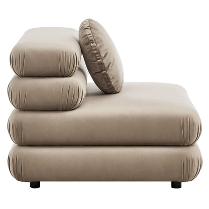 Jubilee Modular Performance Velvet Armless Chair by Modway