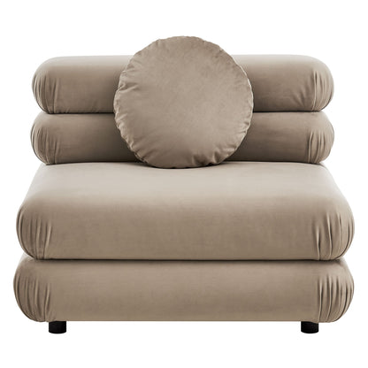 Jubilee Modular Performance Velvet Armless Chair by Modway