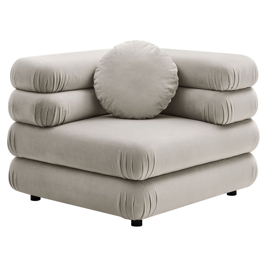 Jubilee Modular Performance Velvet Corner Chair by Modway