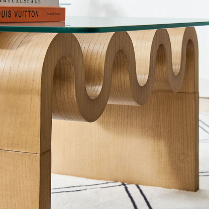 Ondine Glass Top Coffee Table by Modway