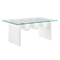 Ondine Glass Top Coffee Table by Modway