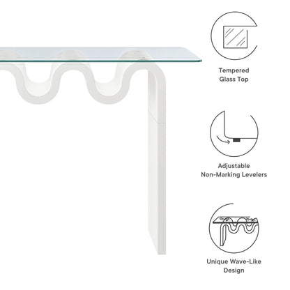 Ondine Glass Top 50" Console Table by Modway