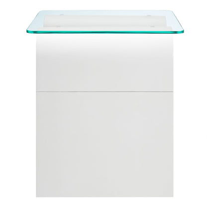 Ondine Glass Top Side Table by Modway
