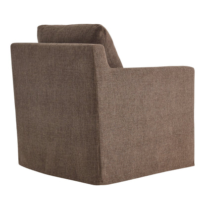 Serene Linen Slipcovered Swivel Armchair by Modway