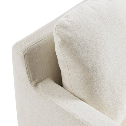 Serene Linen Slipcovered Swivel Armchair by Modway