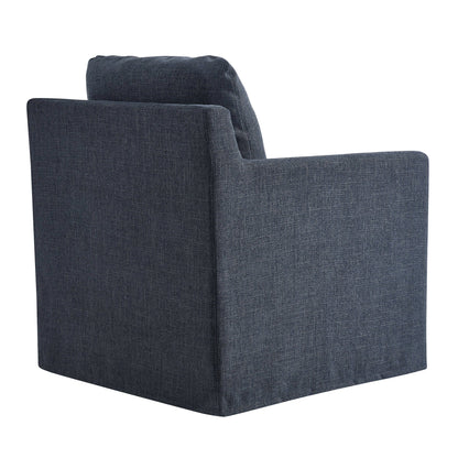 Serene Linen Slipcovered Swivel Armchair by Modway