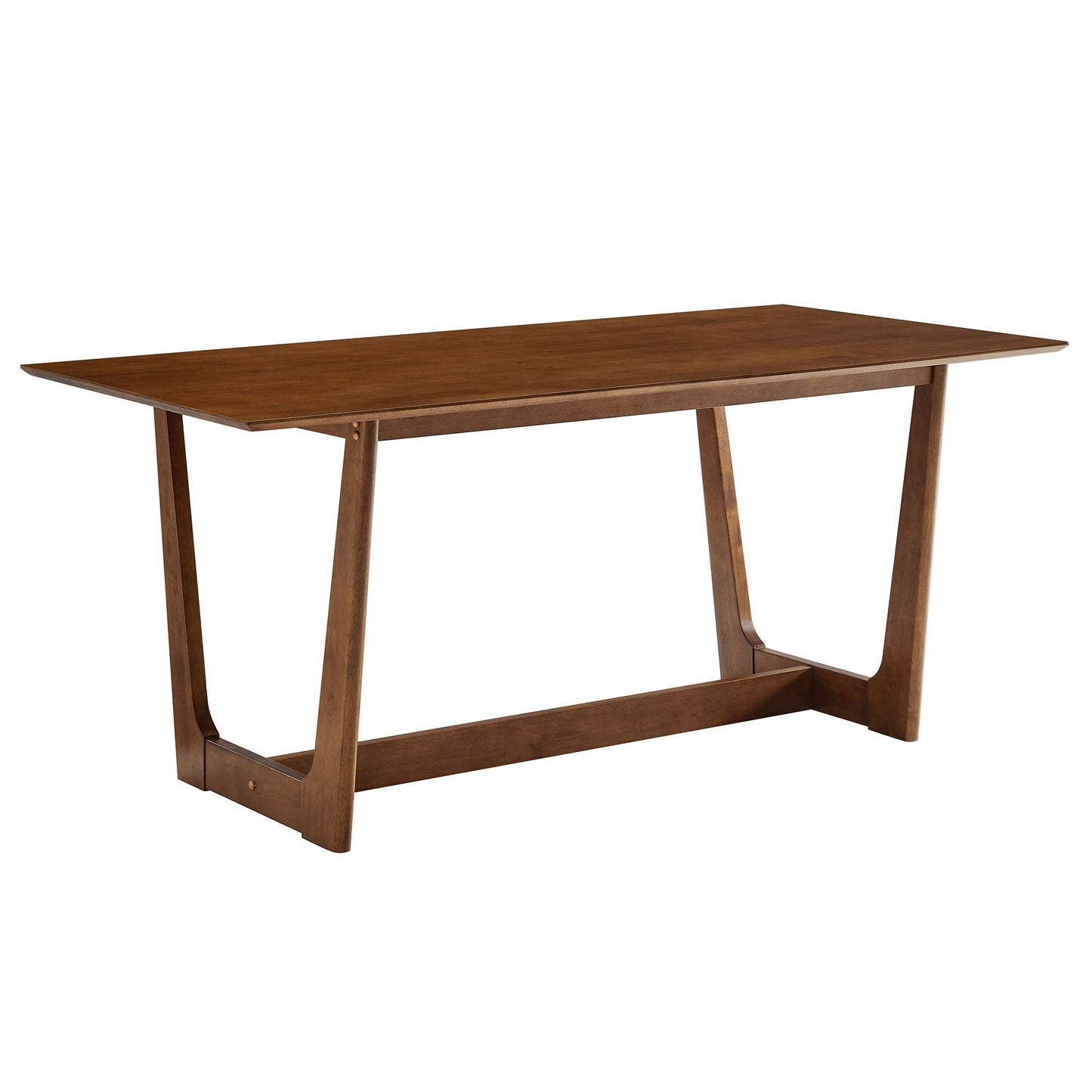 Solara 7-Piece Wood Dining Set with Vegan Leather Side Chairs by Modway