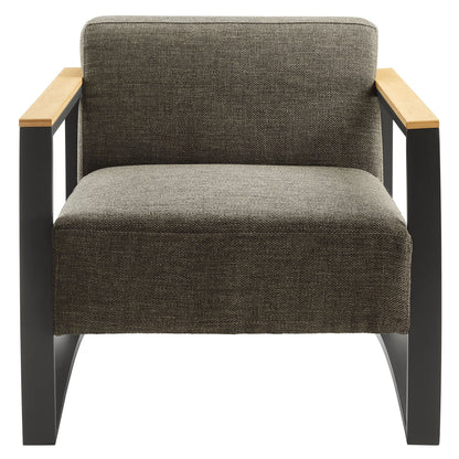 Sauve Outdoor Patio Aluminum and Fabric Armchair by Modway