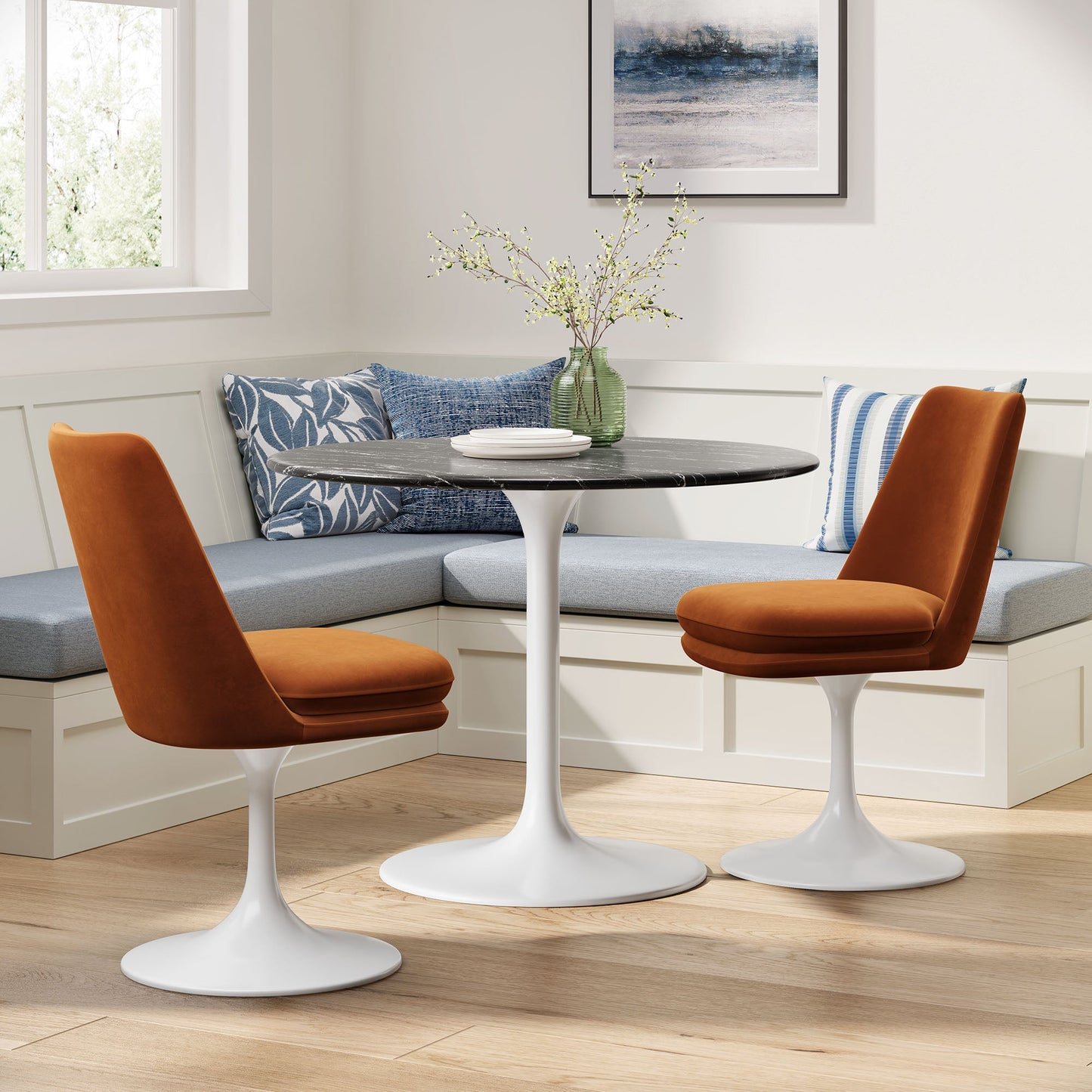 Lippa Performance Velvet Swivel Dining Chair by Modway