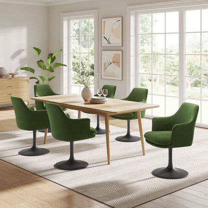 Lippa Performance Velvet Swivel Dining Armchair by Modway